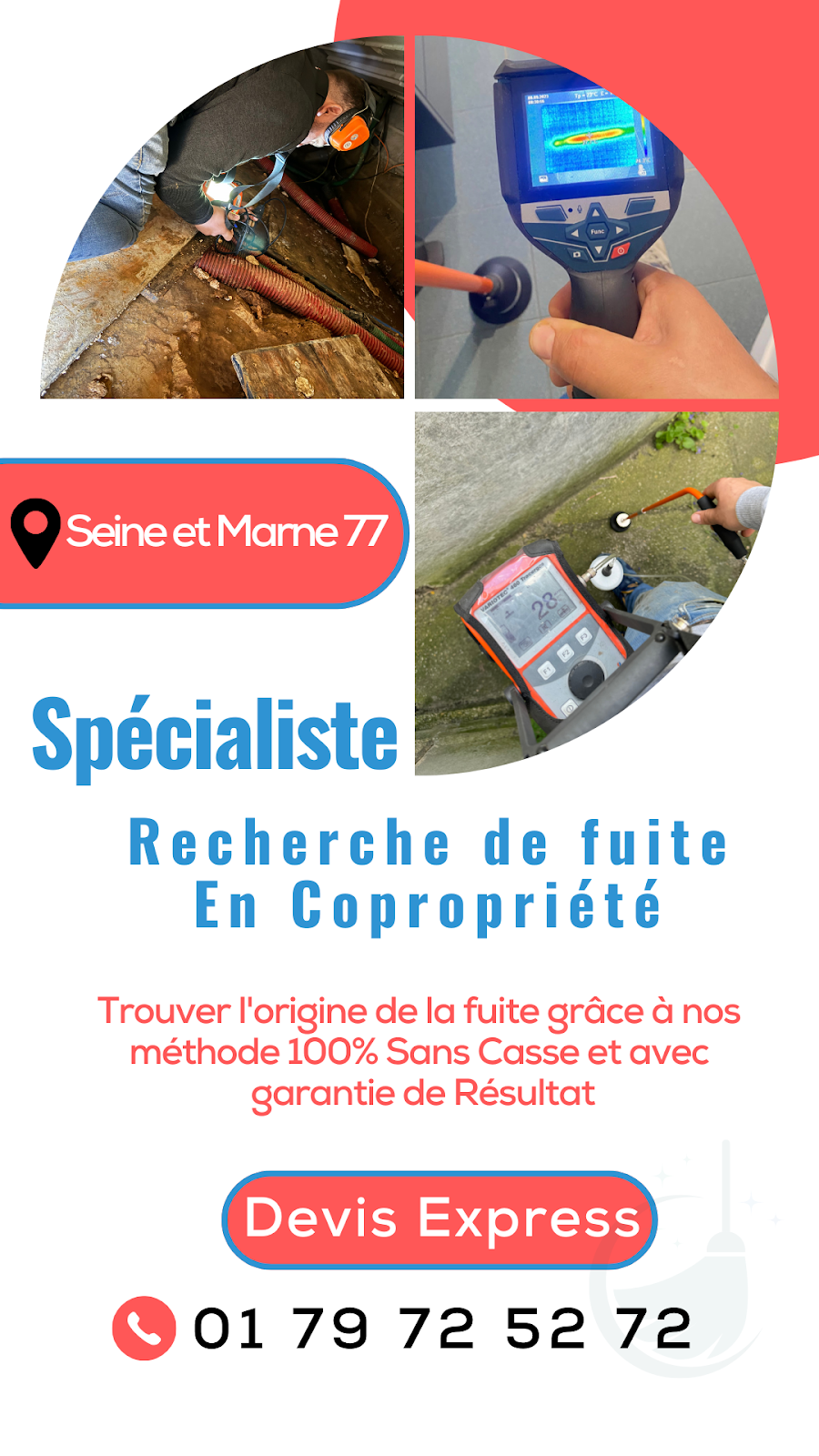 recherche fuite copropriete 77